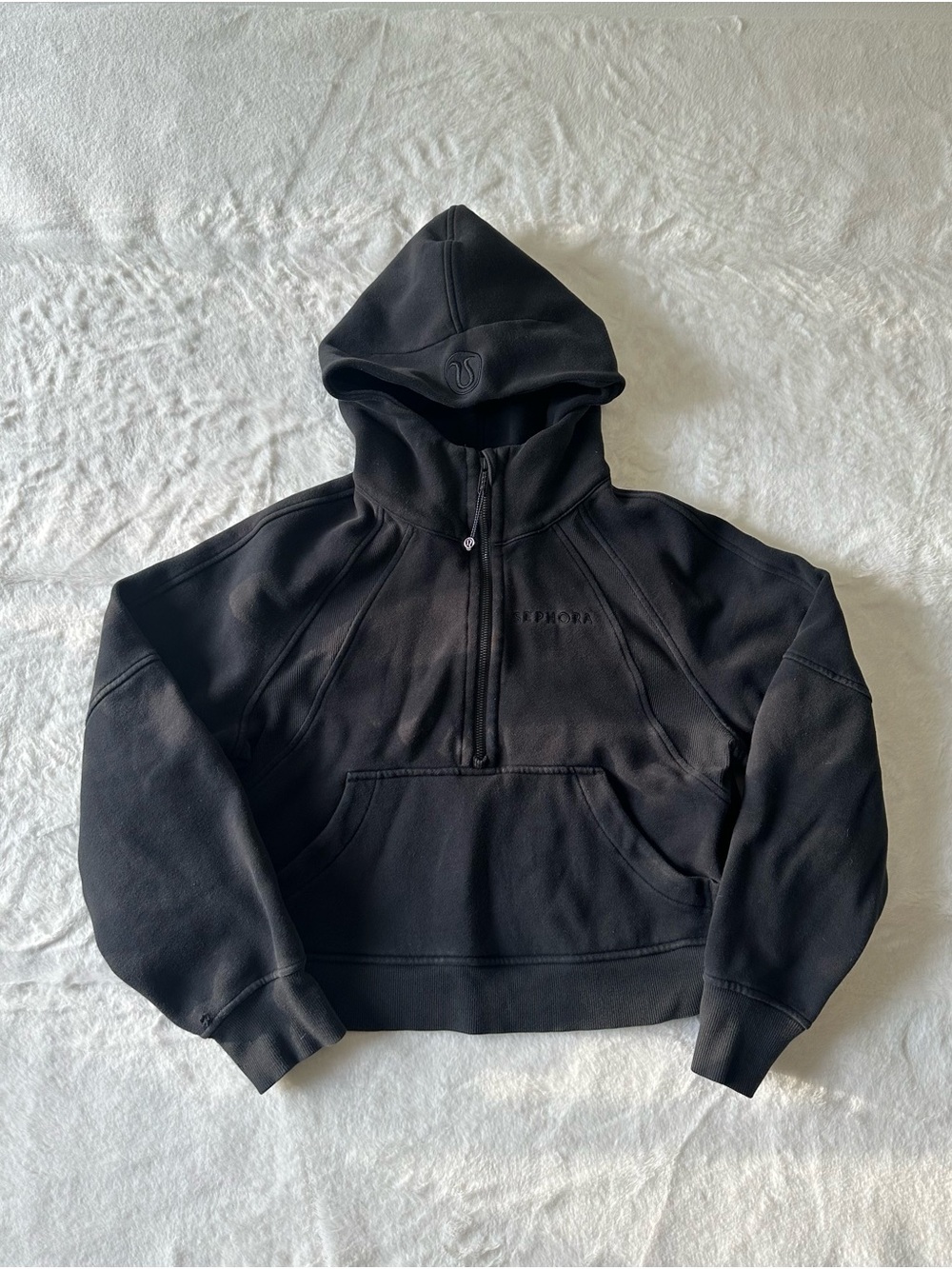 Lululemon Women’s Scuba Zip Up Hoodie Size S/XS Back Sweater Jacket Sephora
